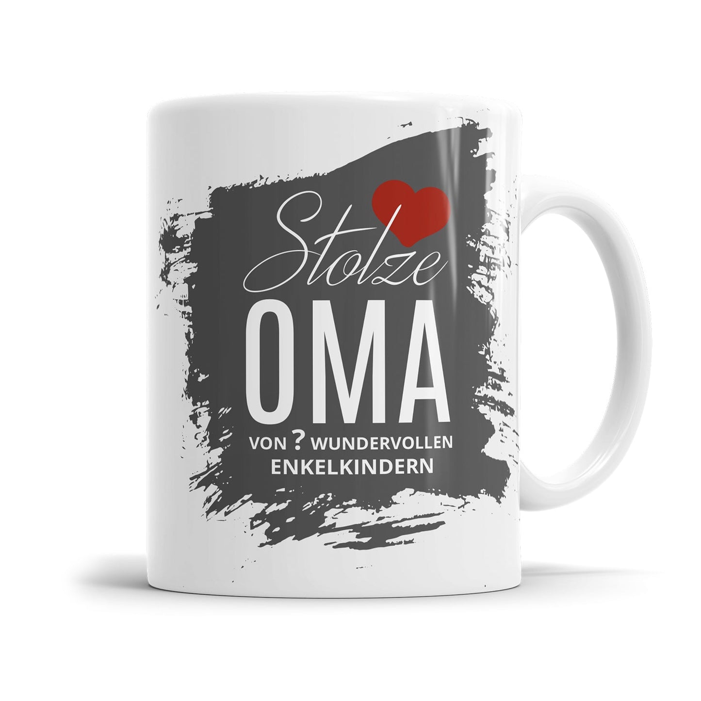 Personalisierte Oma Tasse mit Anzahl der Enkelkinder