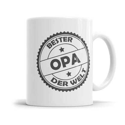 Opa Tasse im Stempel Look als Geschenkidee