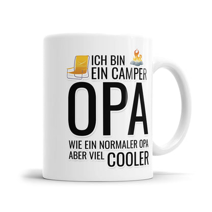 Lustige Opa Tasse für Camping- und Outdoorfans