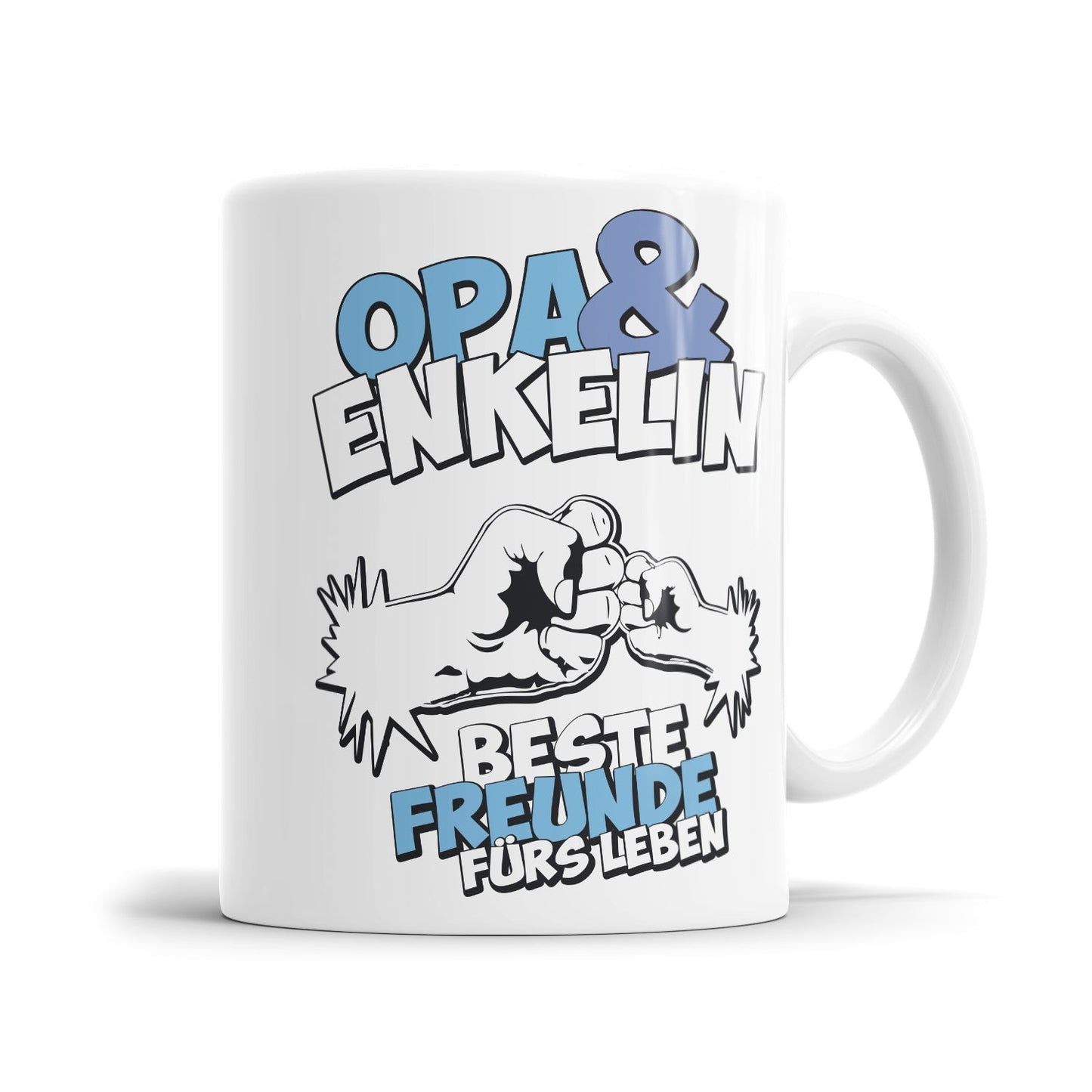 Opa Tasse mit Enkelin Faustmotiv