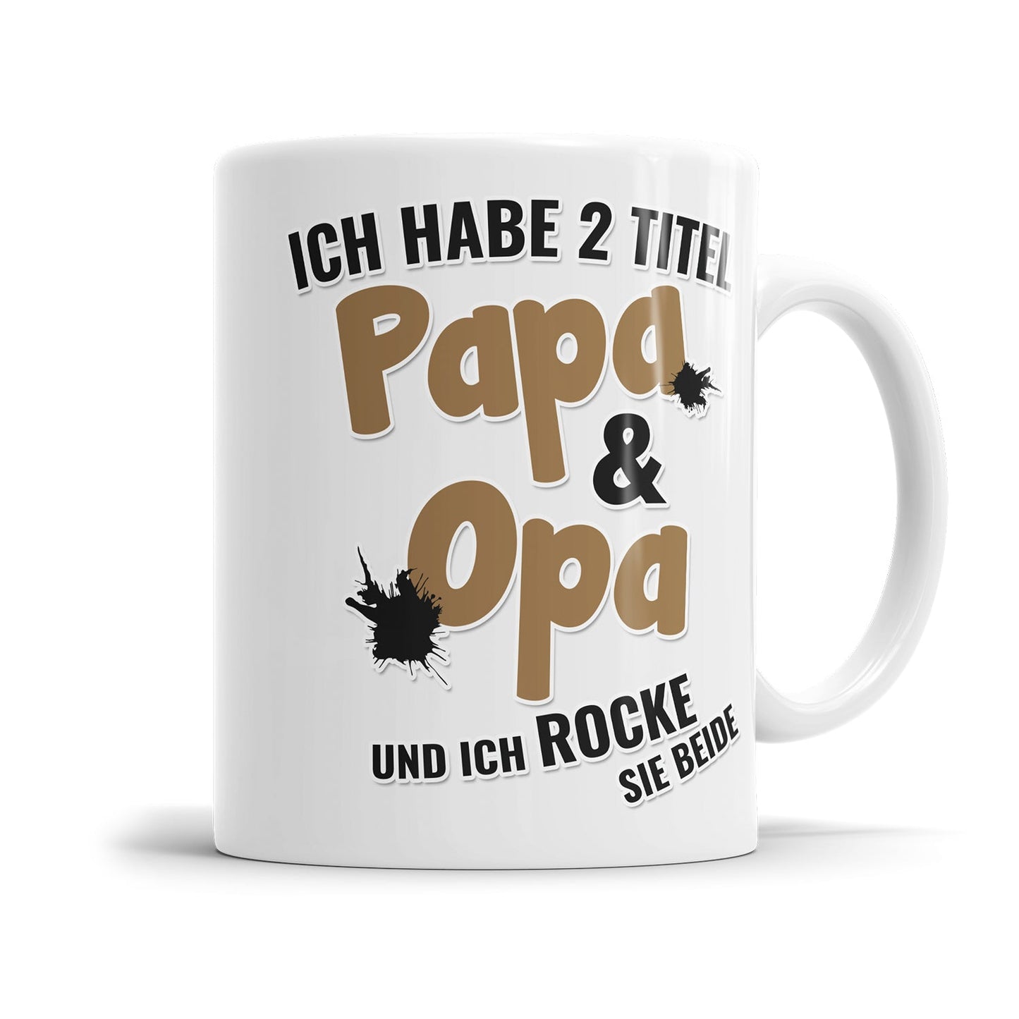 Opa Tasse mit humorvollem Familienspruch