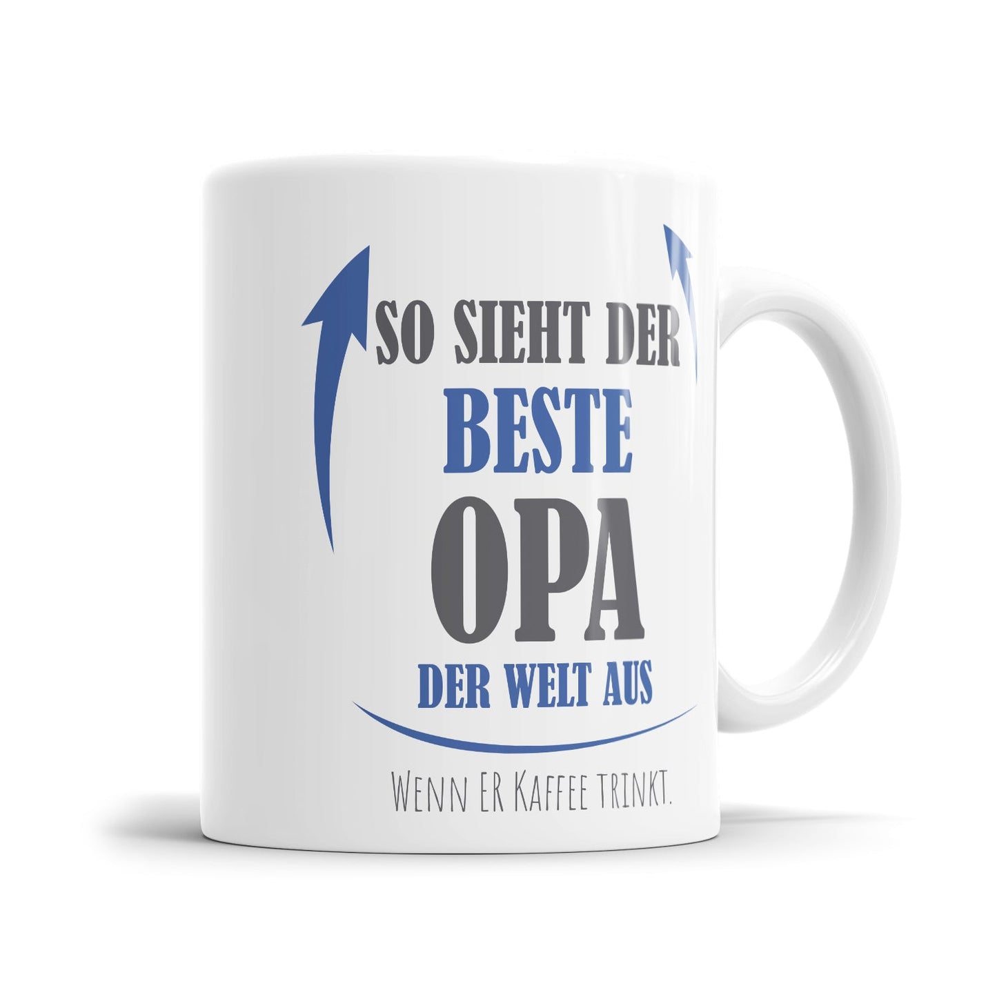 Lustige Opa Tasse mit Kaffeespruch
