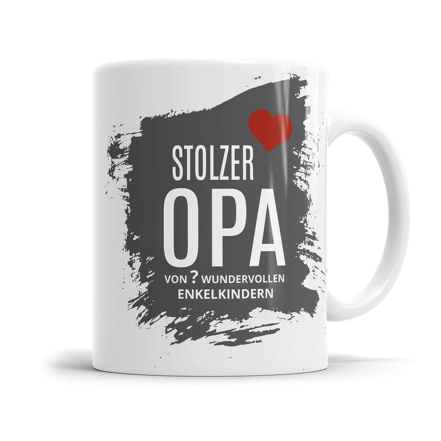 Personalisierte Opa Tasse mit Anzahl der Enkelkinder