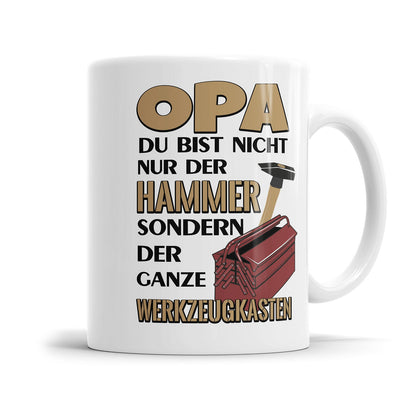 Lustige Opa Tasse mit Handwerker Spruch