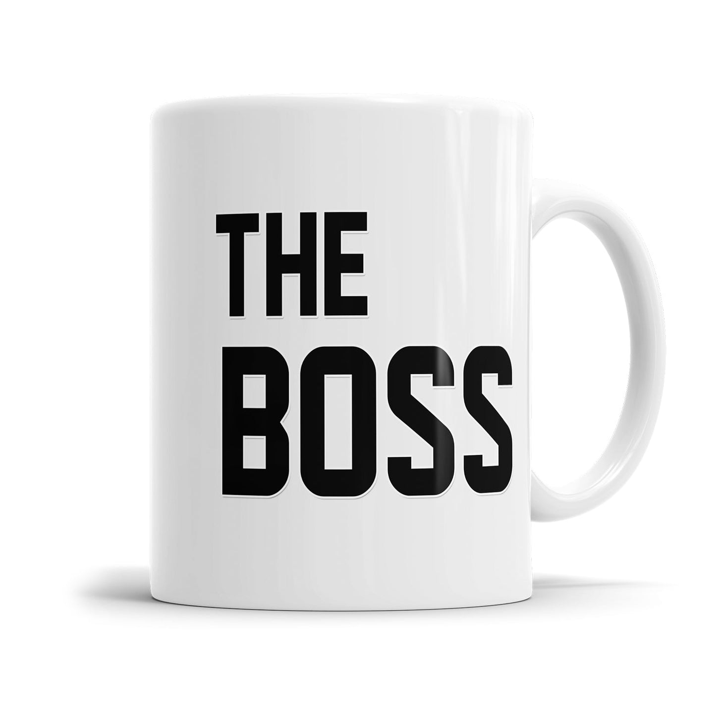 Tasse für Paare mit The Boss Schriftzug