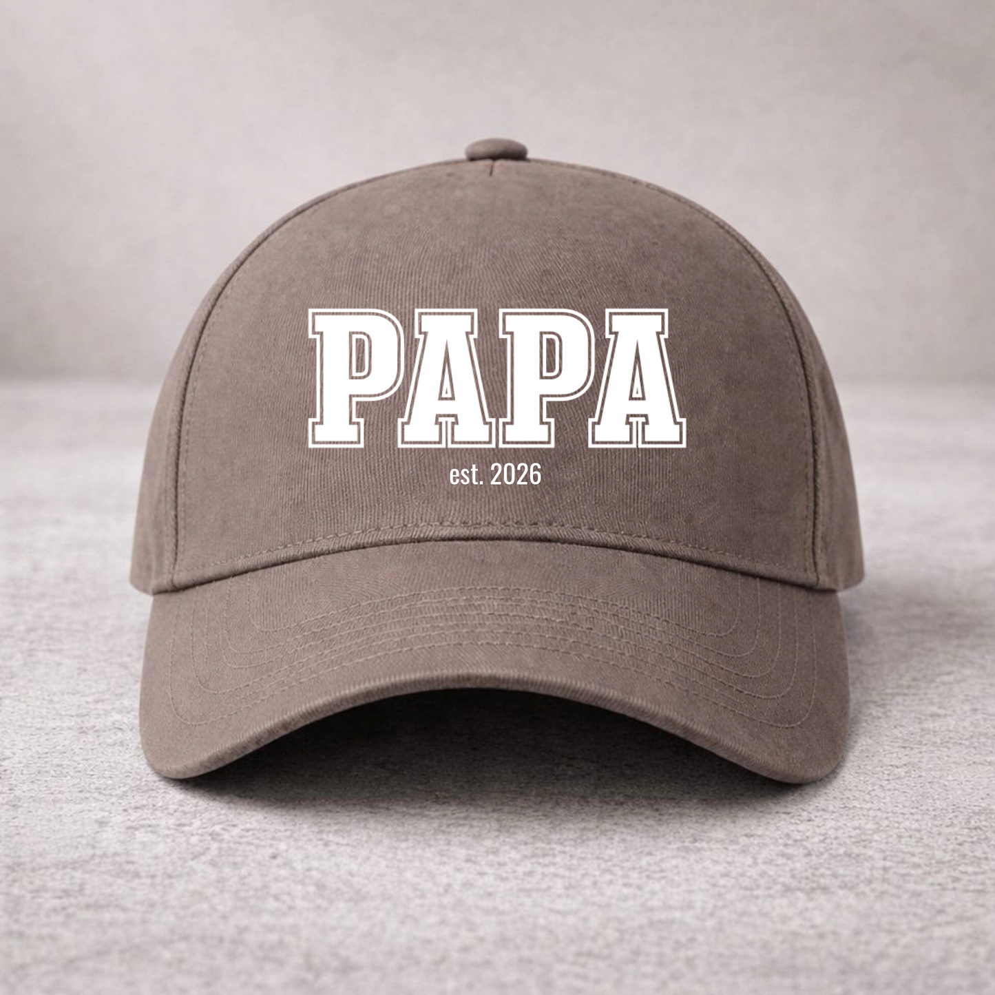 Papa Cap personalisiert - Papa est. mit Wunschjahr bis zu 3 Kinder