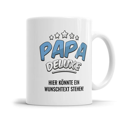 Papa Tasse mit Sterne und Wunschtext