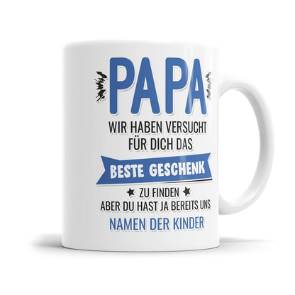 Personalisierte Papa Tasse mit emotionalem Geschenk-Spruch