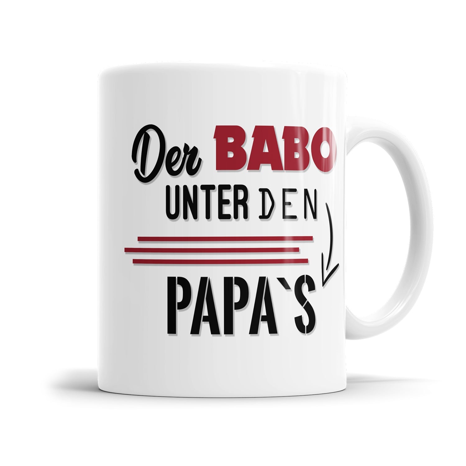 Lustige Tasse mit modernem Statement