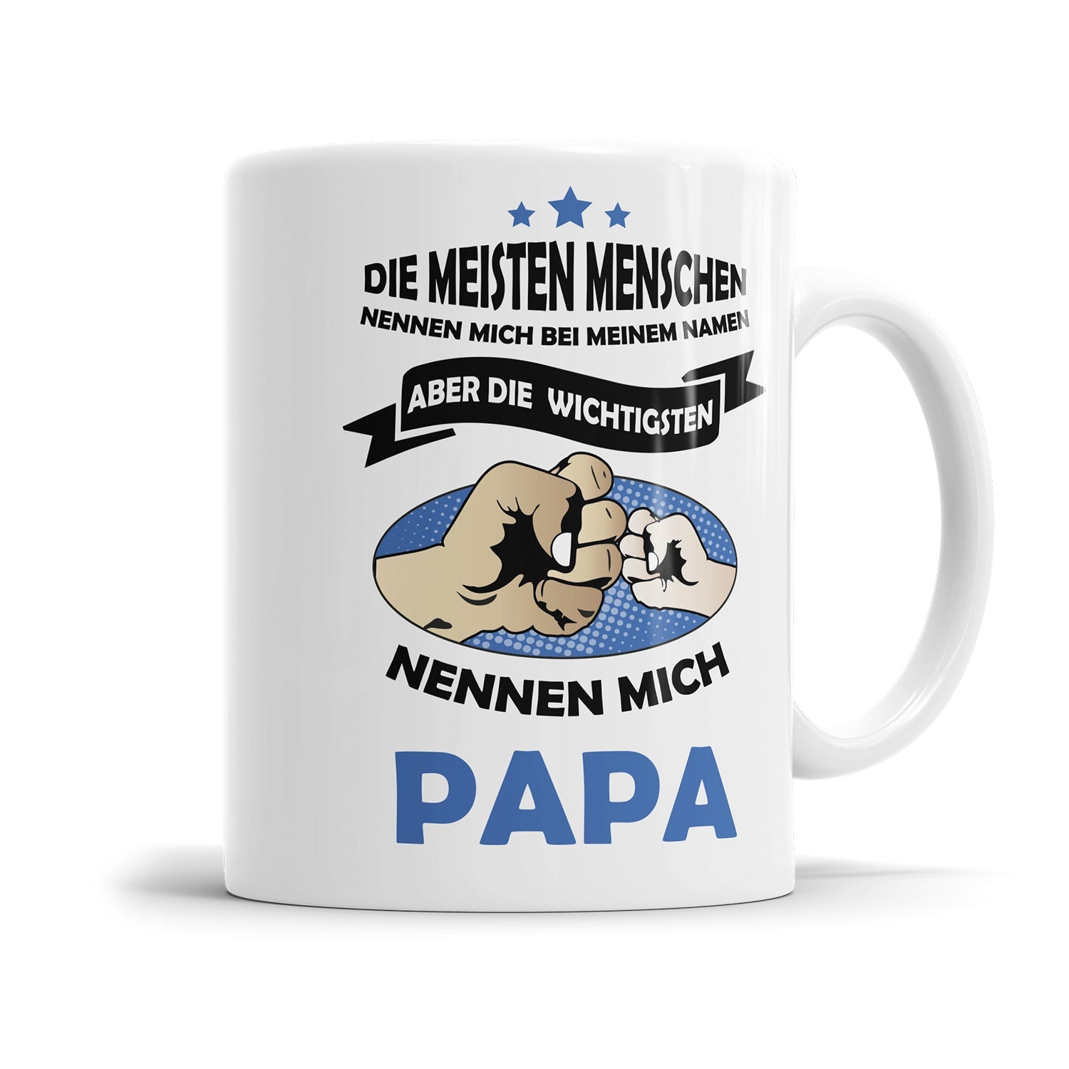 Emotionale Papa Tasse mit Faust Motiv