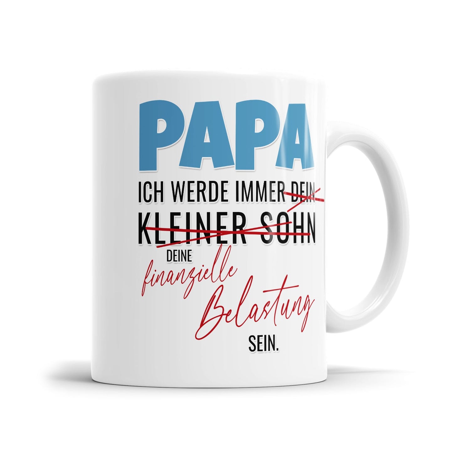 Humorvolle Papa Tasse mit frechem Spruch