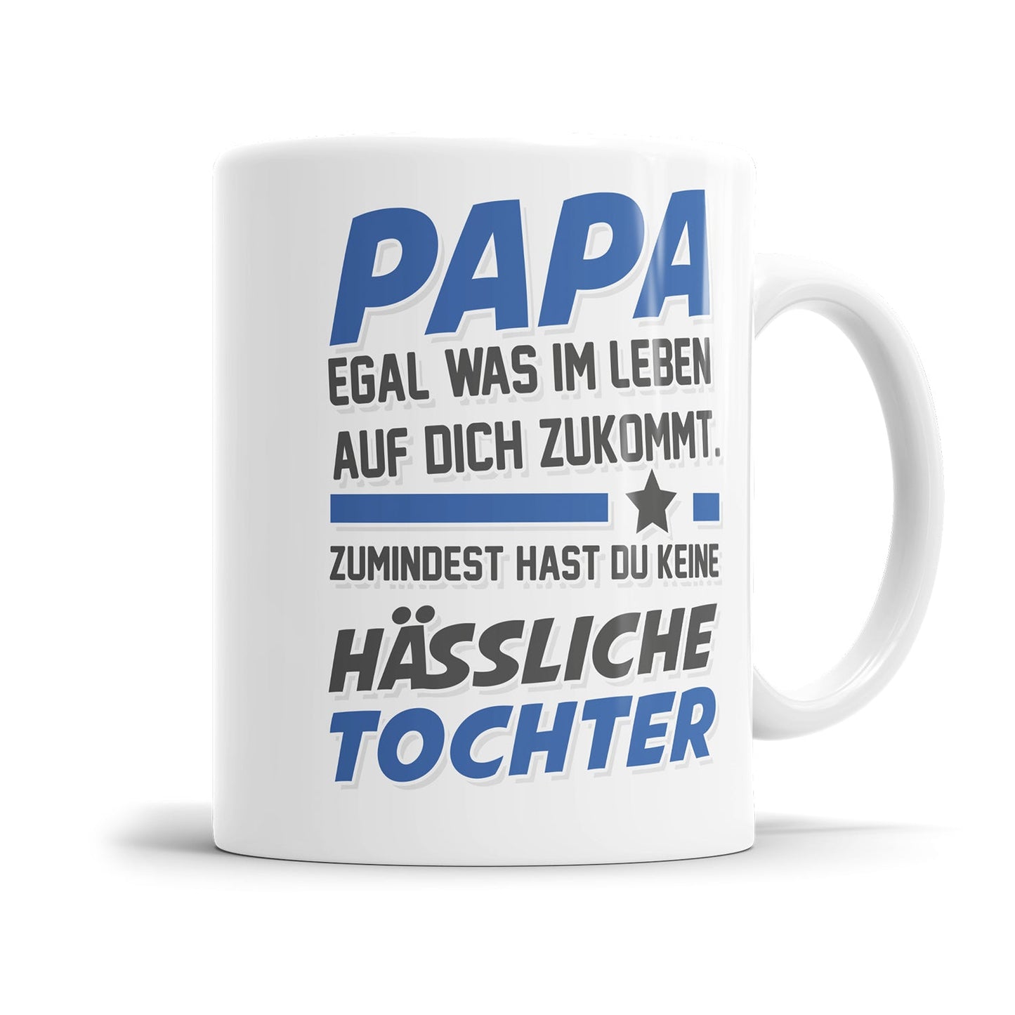 Freche Papa Tasse mit Familienspruch