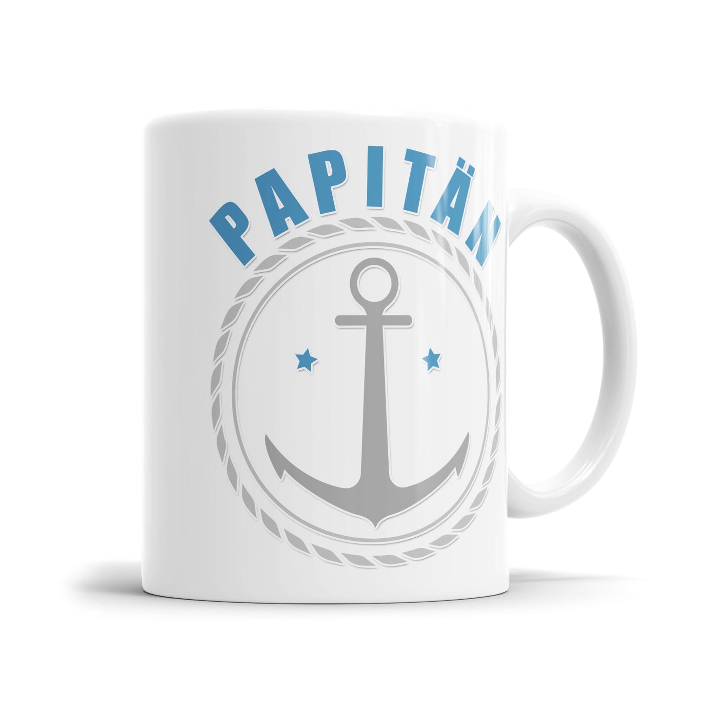 Papa Tasse mit maritimem Papitän Design