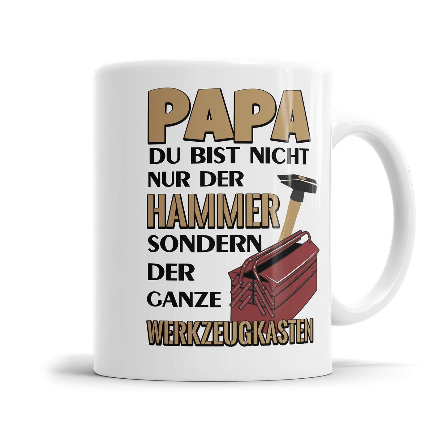 Papa Tasse mit Handwerkerspruch