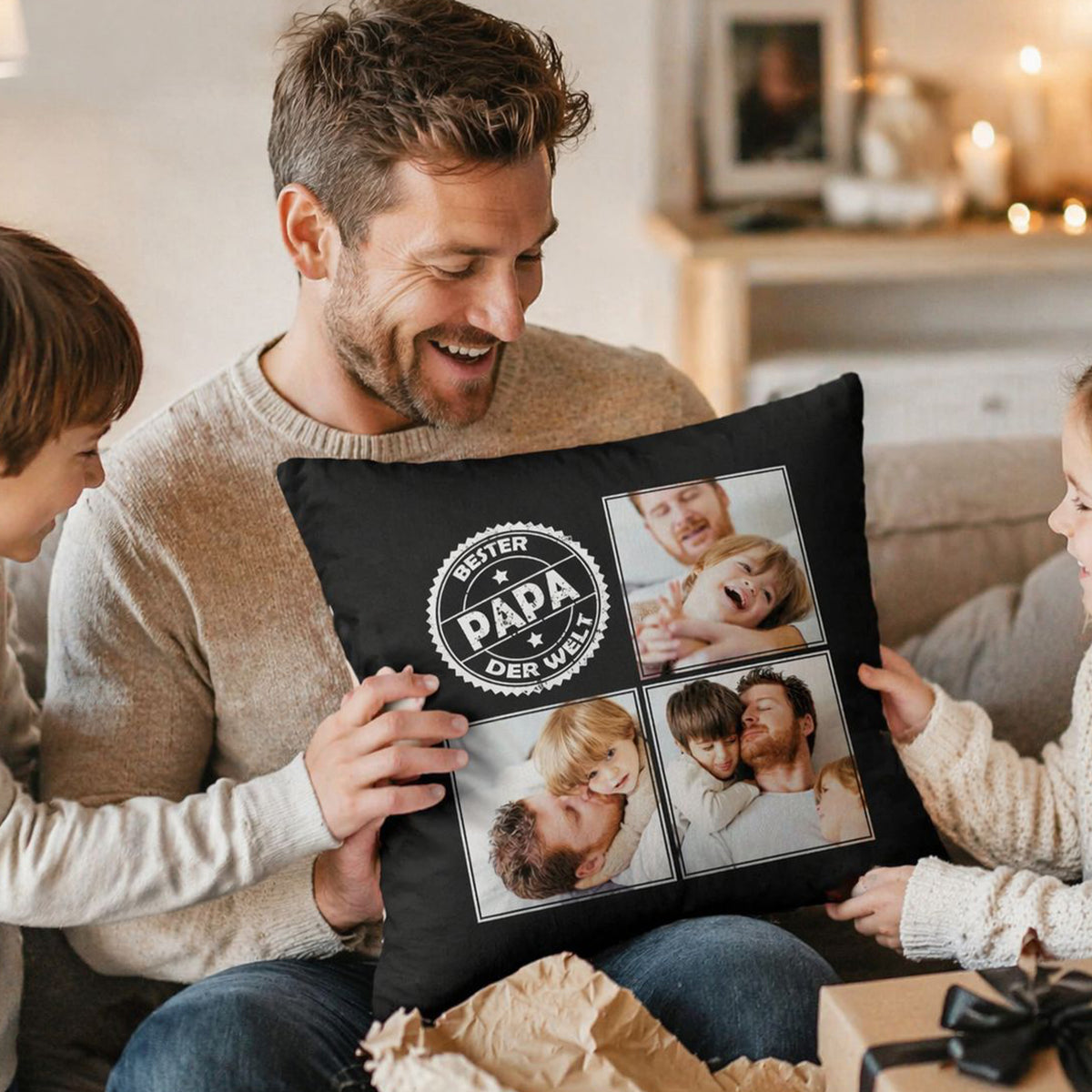 Geschenk für Papa mit gemeinsamem Foto
