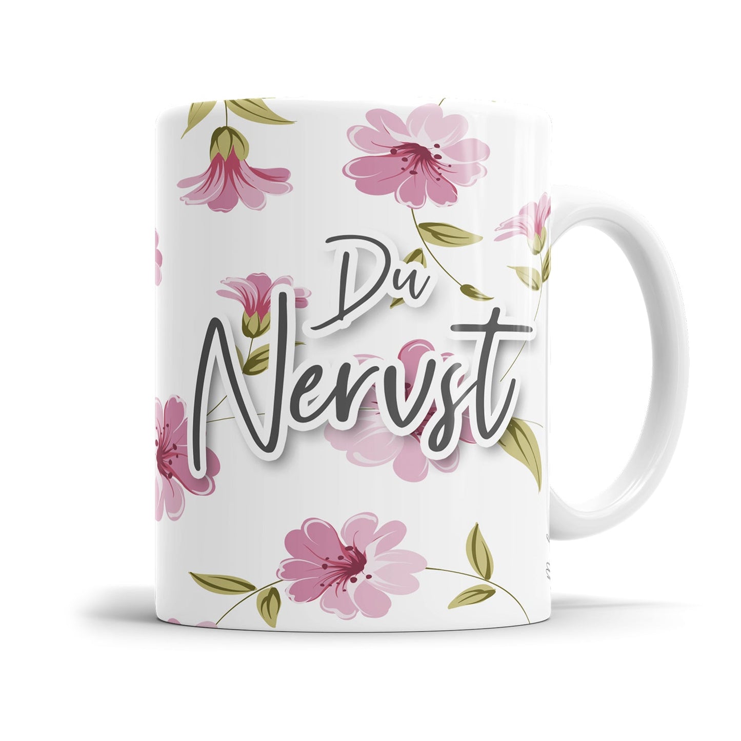 Freche Blumen Tasse mit sarkastischem Spruch