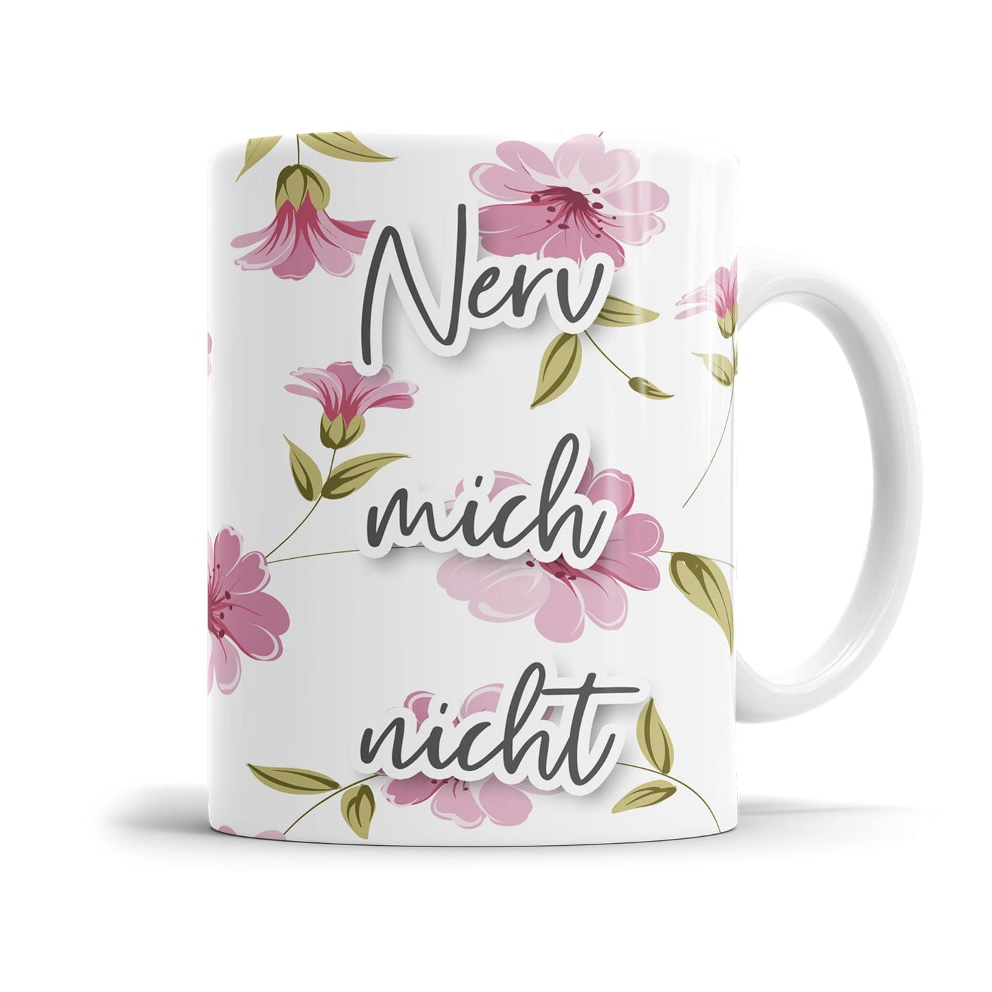Freche Blumentasse mit klarer Botschaft