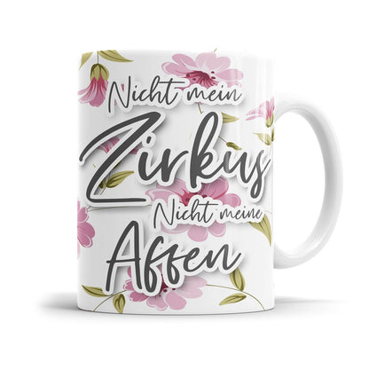 Sarkastische rosa Tasse mit bekannten Spruch