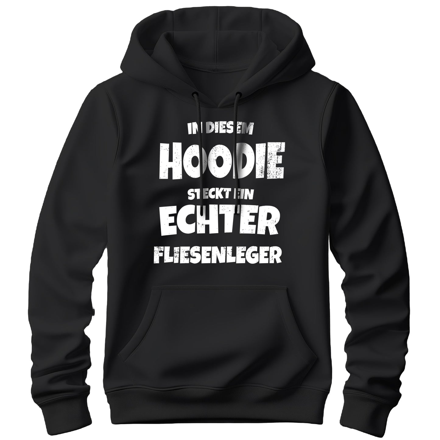 In diesem Hoodie steckt ein echter Fliesenleger - Hoodie Schwarz - FULiMA®
