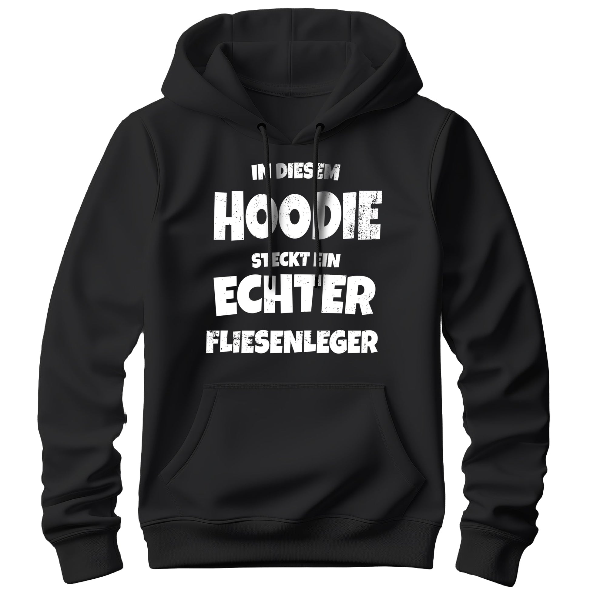 In diesem Hoodie steckt ein echter Fliesenleger - Hoodie Schwarz - FULiMA®