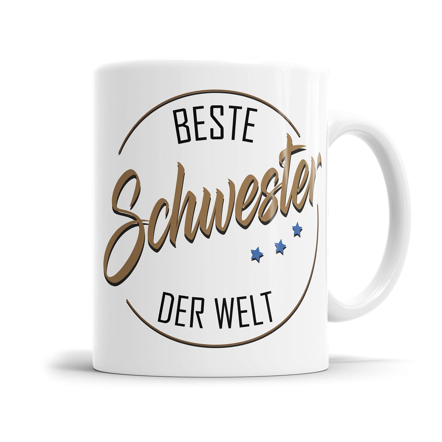 Schwester Tasse mit klassischem Beste Schwester Design