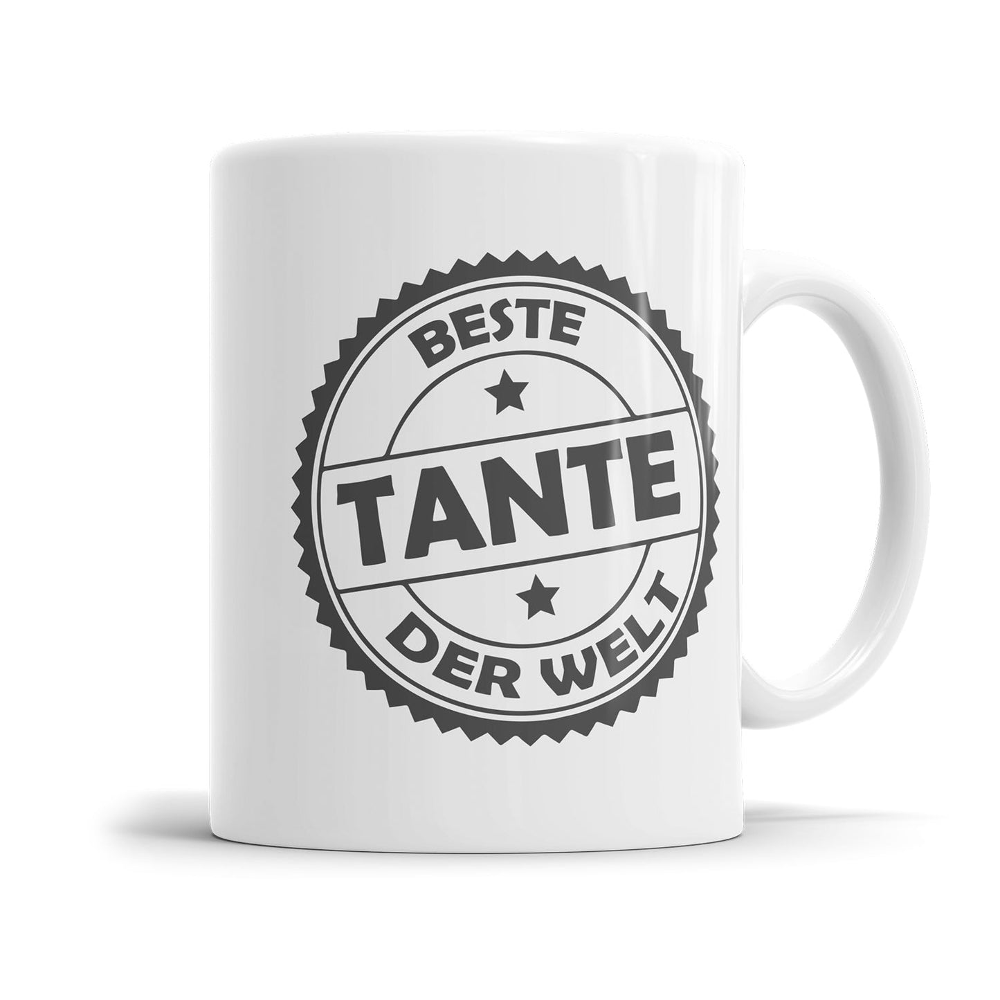 Tante Tasse im Stempel Design als Geschenkidee