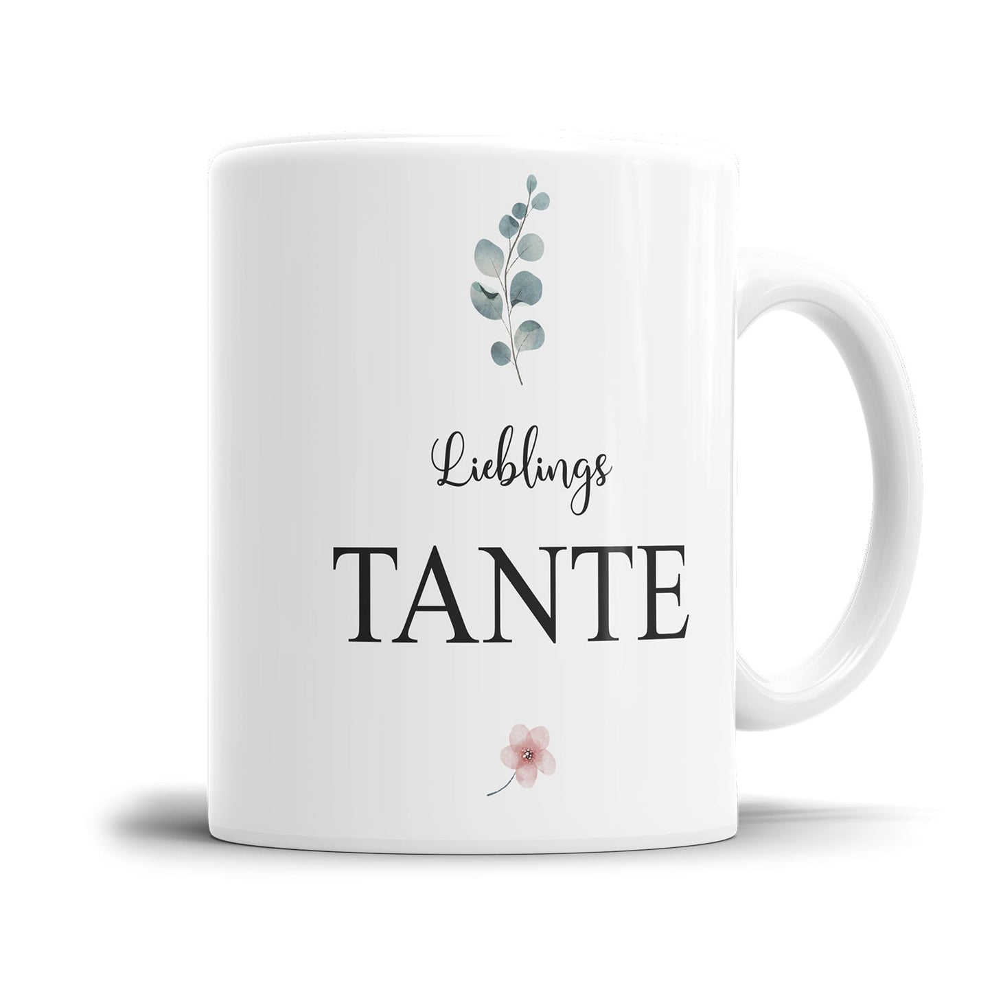 Schlichte Tante Tasse mit Lieblingstante Spruch