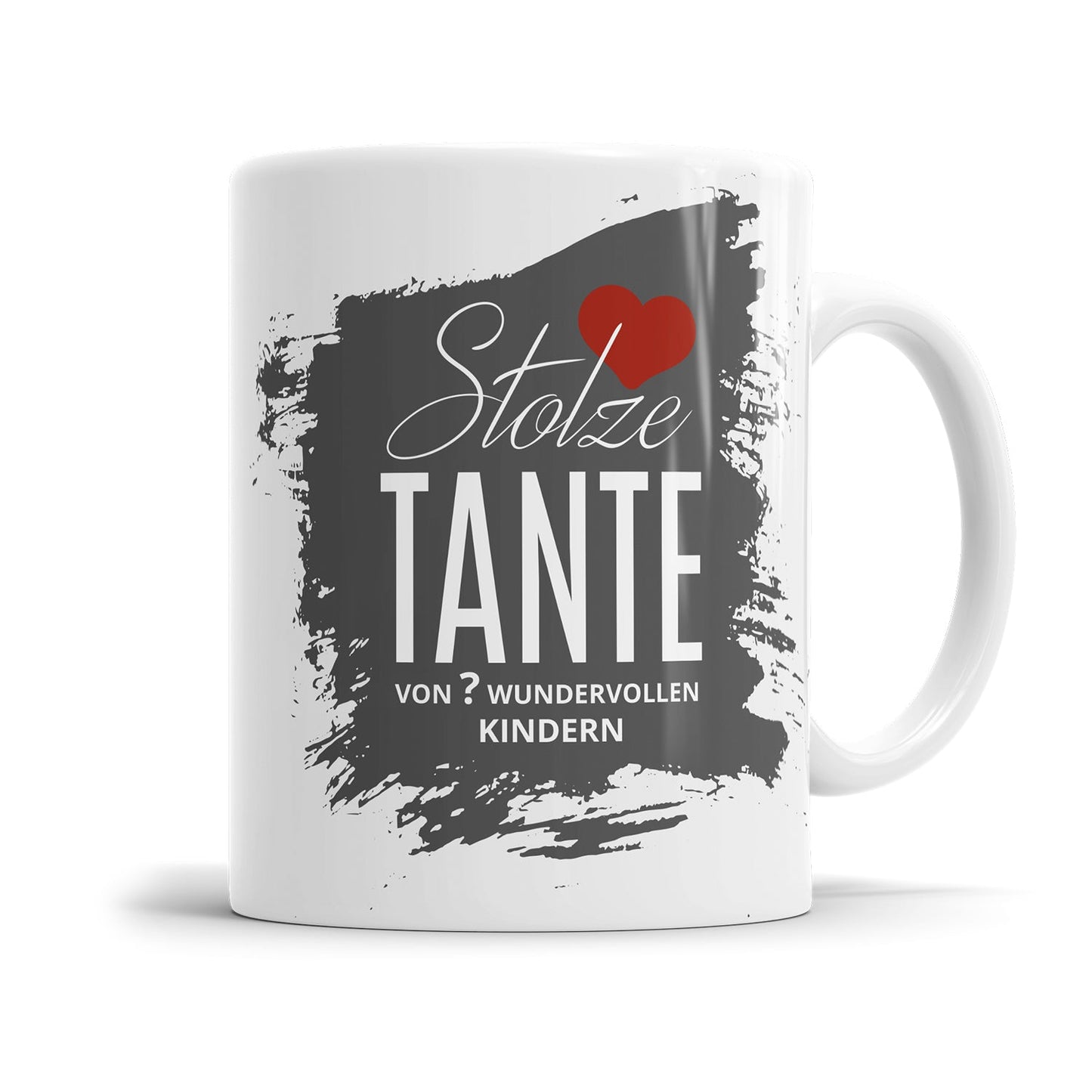 Personalisierte Tante Tasse mit Anzahl der Kinder