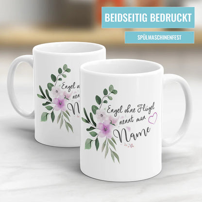 Tassen personalisierbar mit Namen beidseitig bedruckt