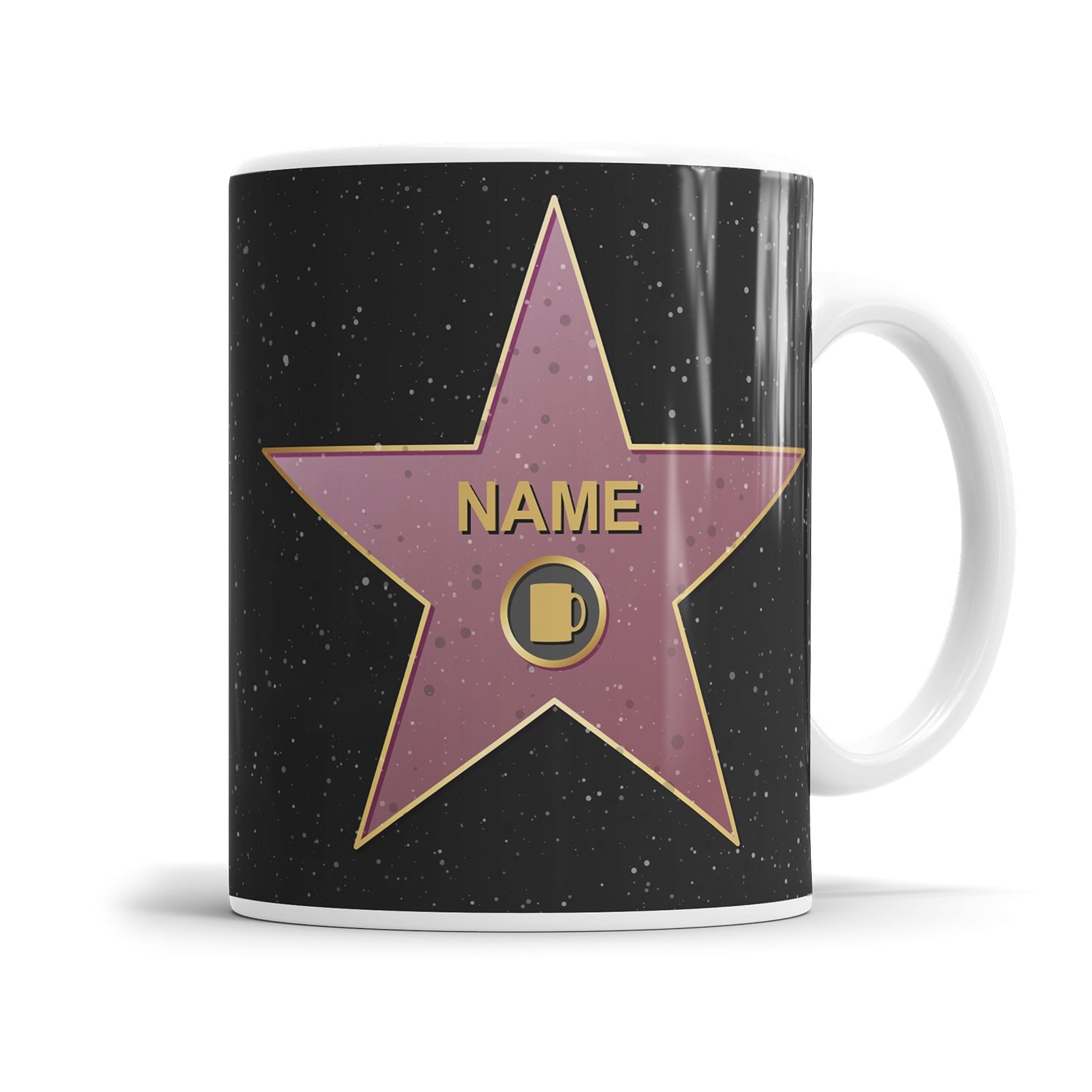 Tasse mit Name im Walk of Fame Design - Personalisiert 