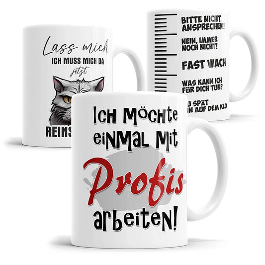 Lustige Sprüche Tassen für genervte Menschen verschiedene Motive
