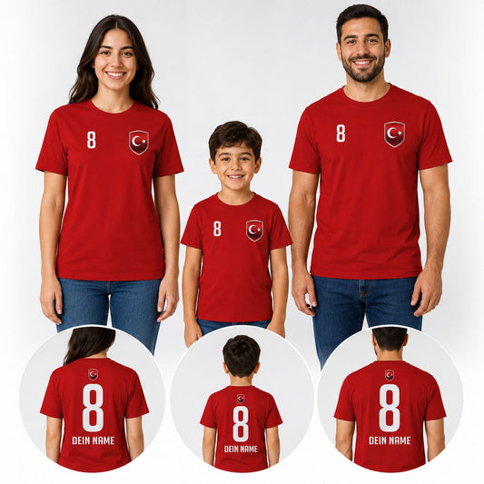 Personalisierbares Türkei Shirt mit Wunschname und Wunschname Beispiel Vorschau