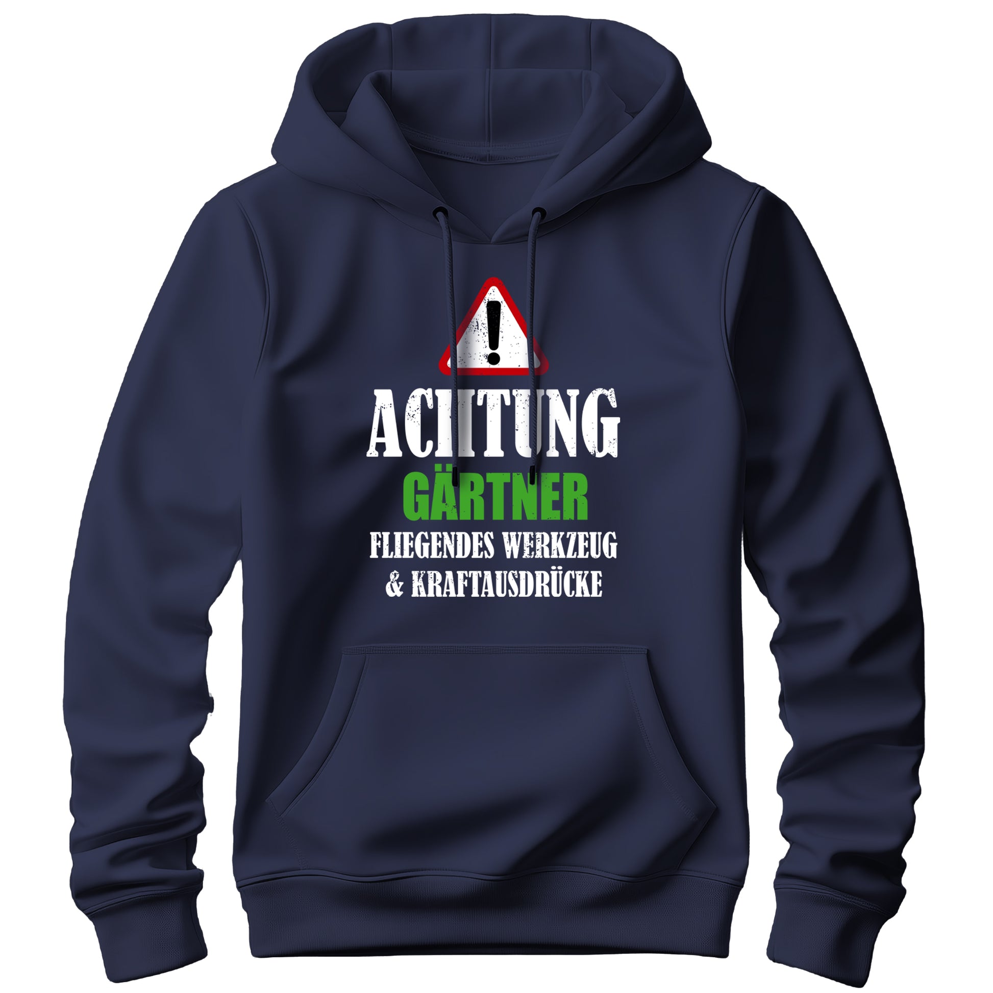 Achtung Gärtner - Kraftausdrücke - Hoodie Navy - FULiMA®