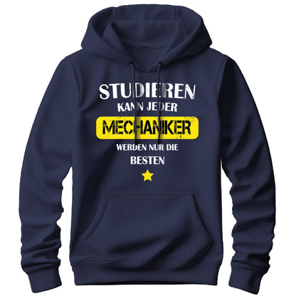 Studieren kann jeder - Mechaniker werden nur die besten - Hoodie Navy - FULiMA®