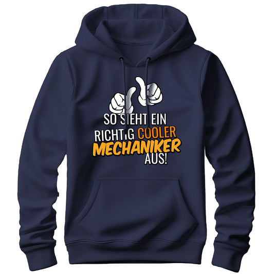 So sieht ein richtig cooler Mechaniker aus - Hoodie Navy - FULiMA®