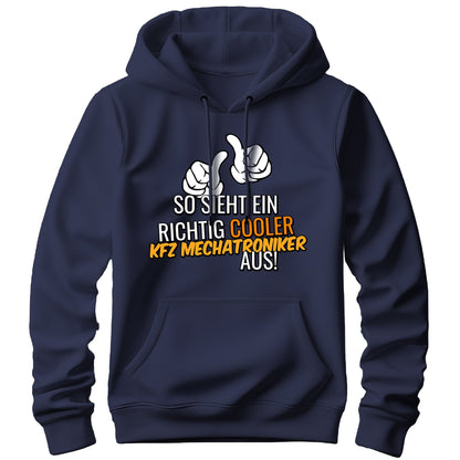 So sieht ein richtig cooler KFZ Mechatroniker aus - Hoodie Navy - FULiMA®