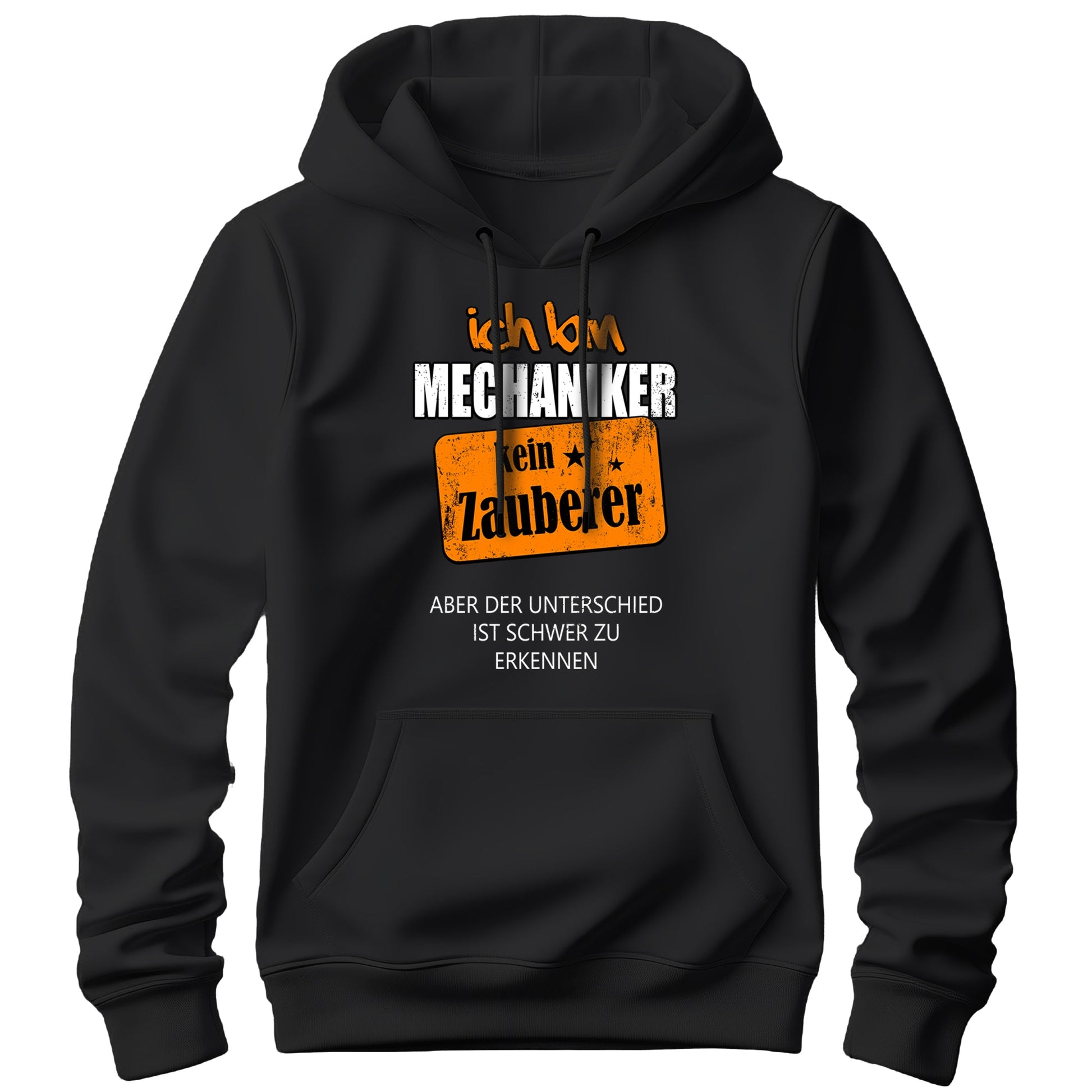Ich bin Mechaniker kein Zauberer - Hoodie Schwarz - FULiMA®