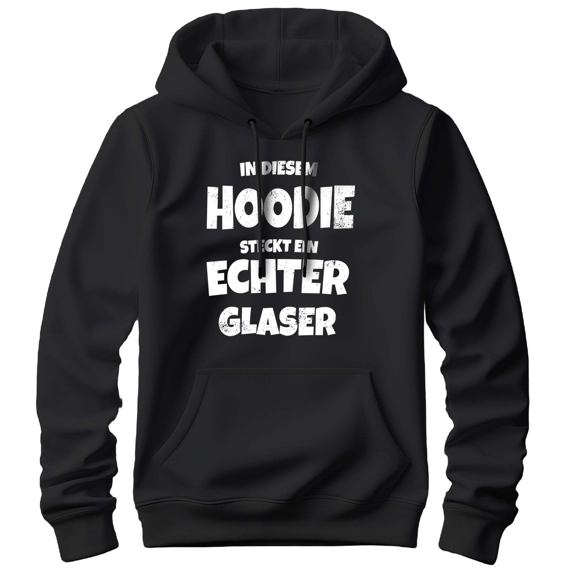 In diesem Hoodie steckt ein echter Glaser - Hoodie Schwarz - FULiMA®
