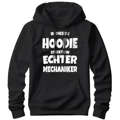 In diesem Hoodie steckt ein echter Mechaniker - Hoodie Schwarz - FULiMA®