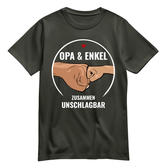 Opa Shirt - Opa und Enkel Zusammen Unschlagbar - Geschenkidee