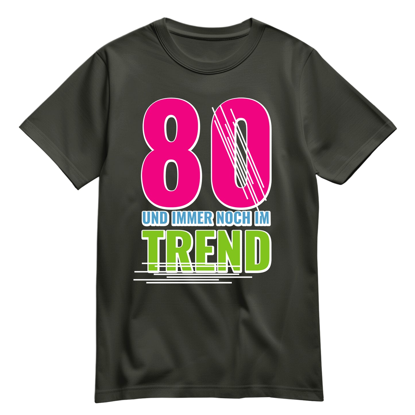 80 Jahre und immer noch im Trend - Geburtstag Shirt Khaki - FULiMA®