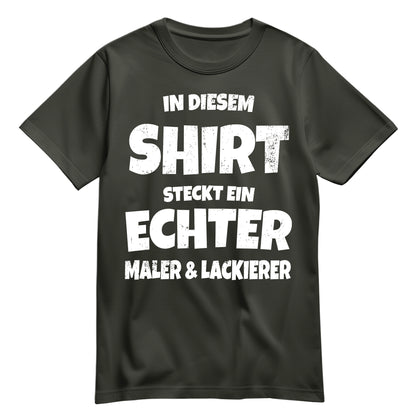 In diesem Shirt steckt ein echter Maler und Lackierer - Shirt Khaki - FULiMA®