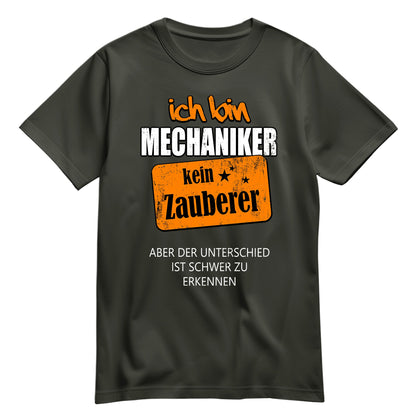 Ich bin Mechaniker - kein Zauberer - Shirt Khaki - FULiMA®