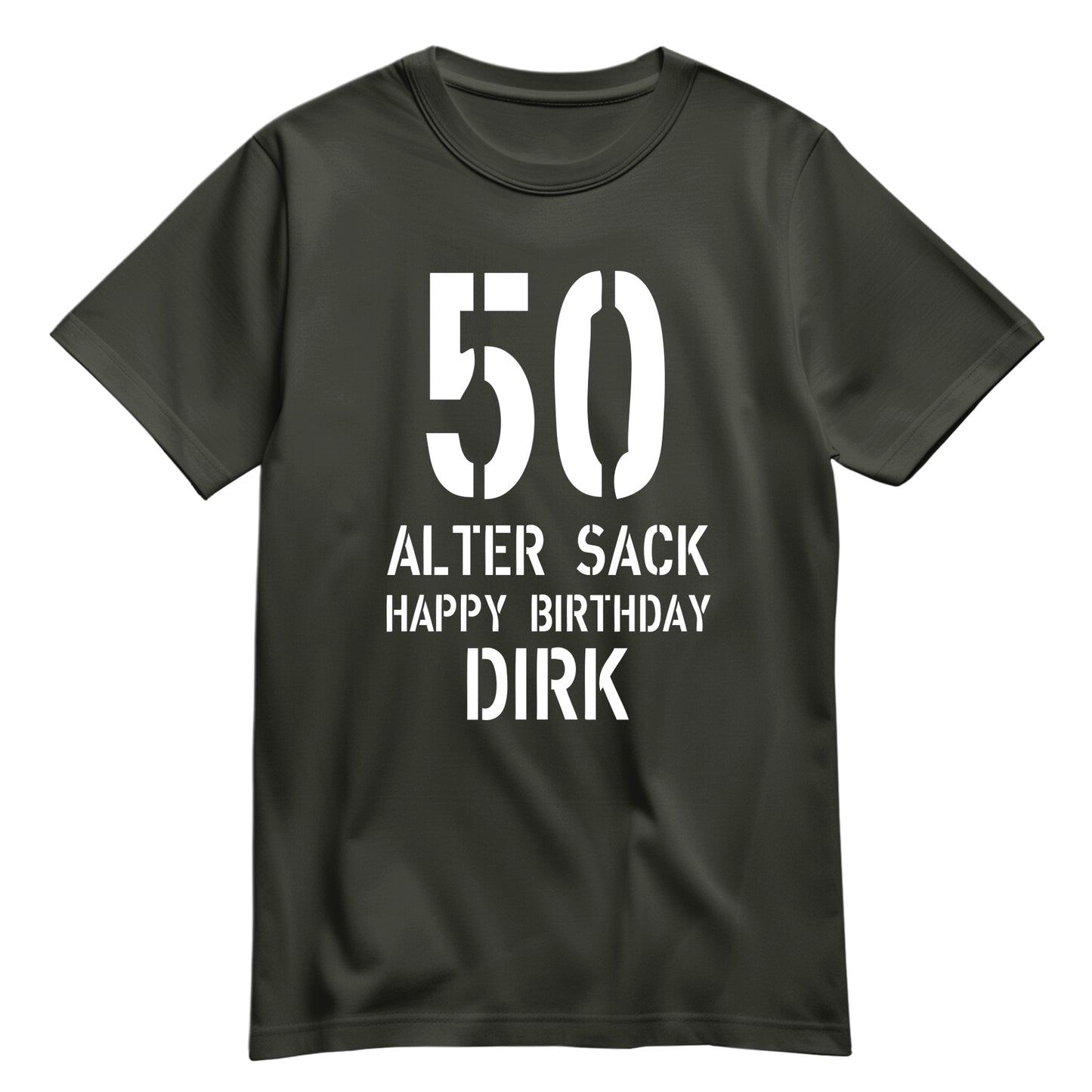 Geburtstag Shirt - 50 Alter Sack Happy Birthday mit Namen