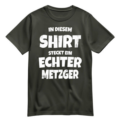 In diesem Shirt steckt ein echter Metzger - Shirt Khaki - FULiMA®