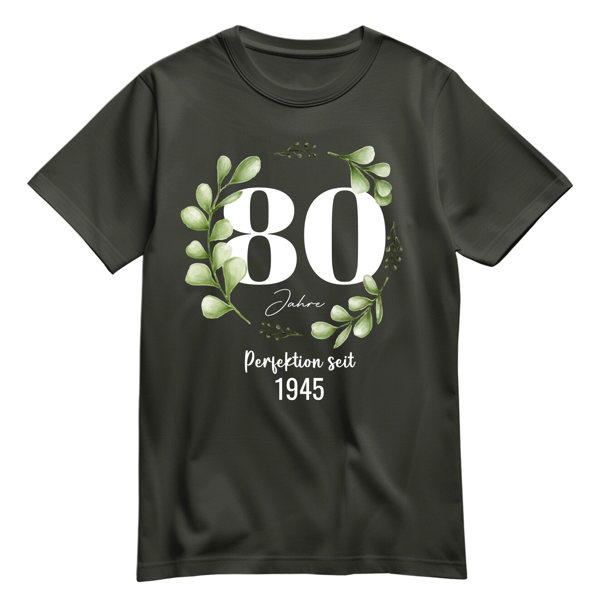 80 Jahre Perfektion seit 1945 - Geburtstag Shirt Khaki - FULiMA®