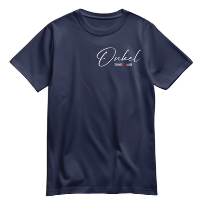 Onkel Shirt - Minimalistisch Onkel Schriftzug mit Namen der Kinder