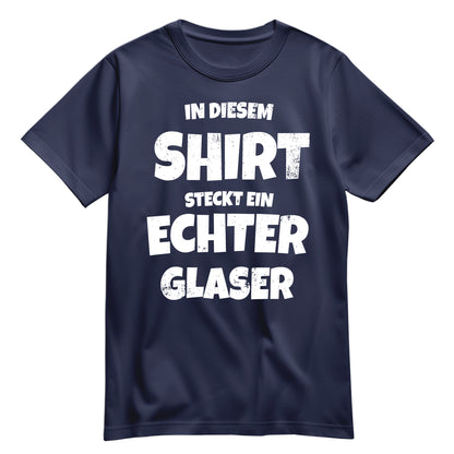 In diesem Shirt steckt ein echter Glaser - Shirt Navy - FULiMA®