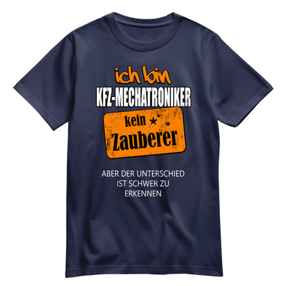 Ich bin KFZ-Mechatroniker - kein Zauberer - Shirt Navy - FULiMA®