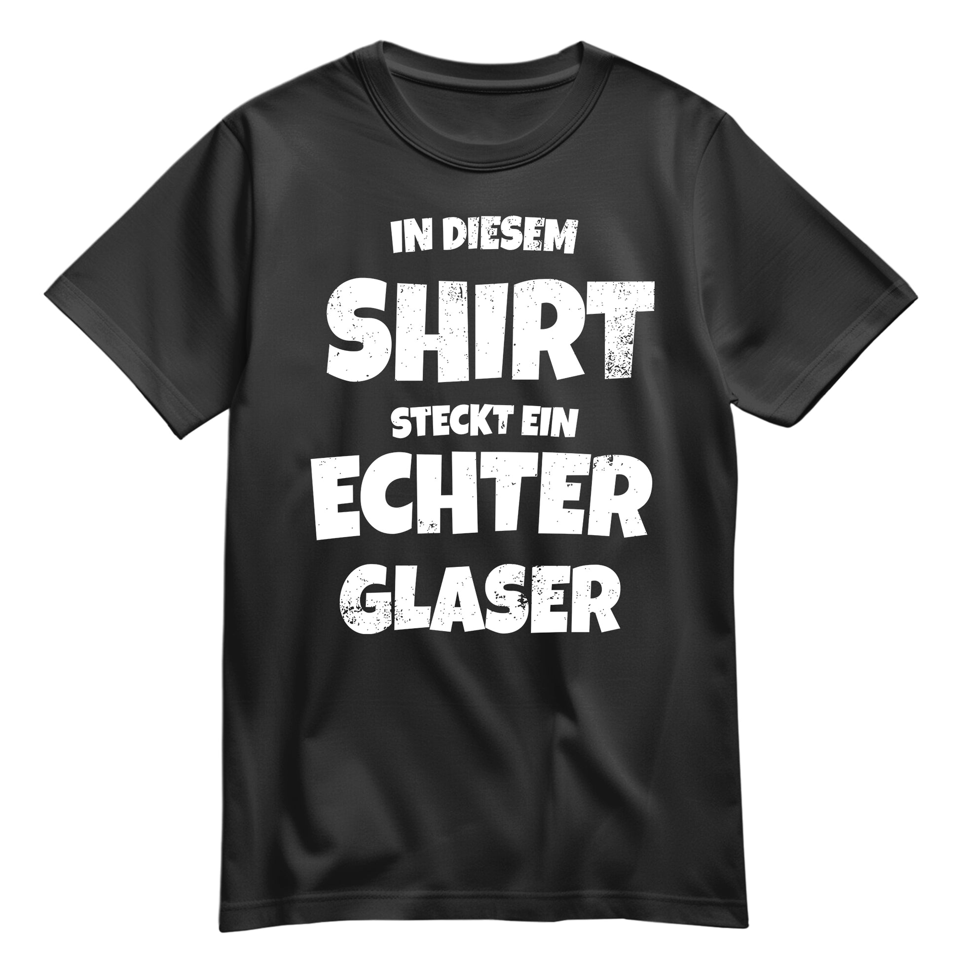 In diesem Shirt steckt ein echter Glaser - Shirt Schwarz - FULiMA®